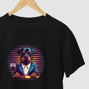 Camiseta t-shirt rottweiler sommelier de vinho