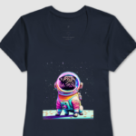 Camiseta T-Shirt Pug Astronauta